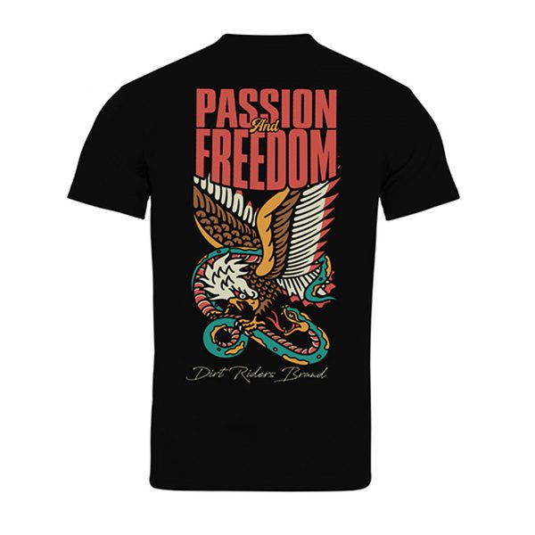 Camiseta Passion and Freedom - Negro - Imagen 3
